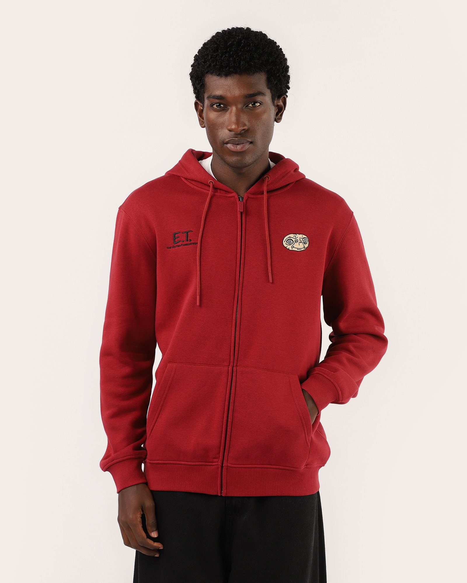 Jaqueta de moletom masculina E.T. - vermelha | FANLAB