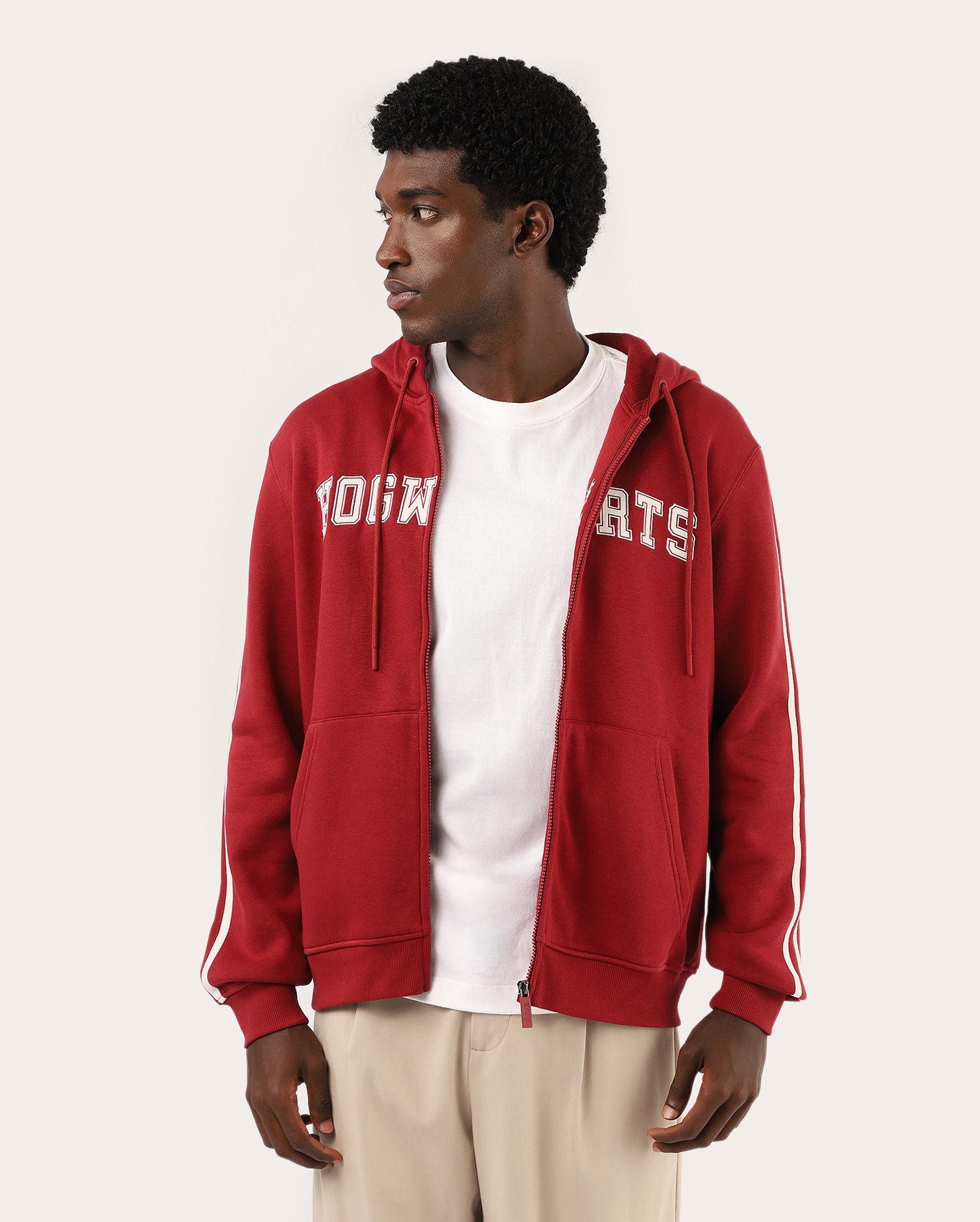 Jaqueta de moletom masculina Hogwarts - vermelho | FANLAB
