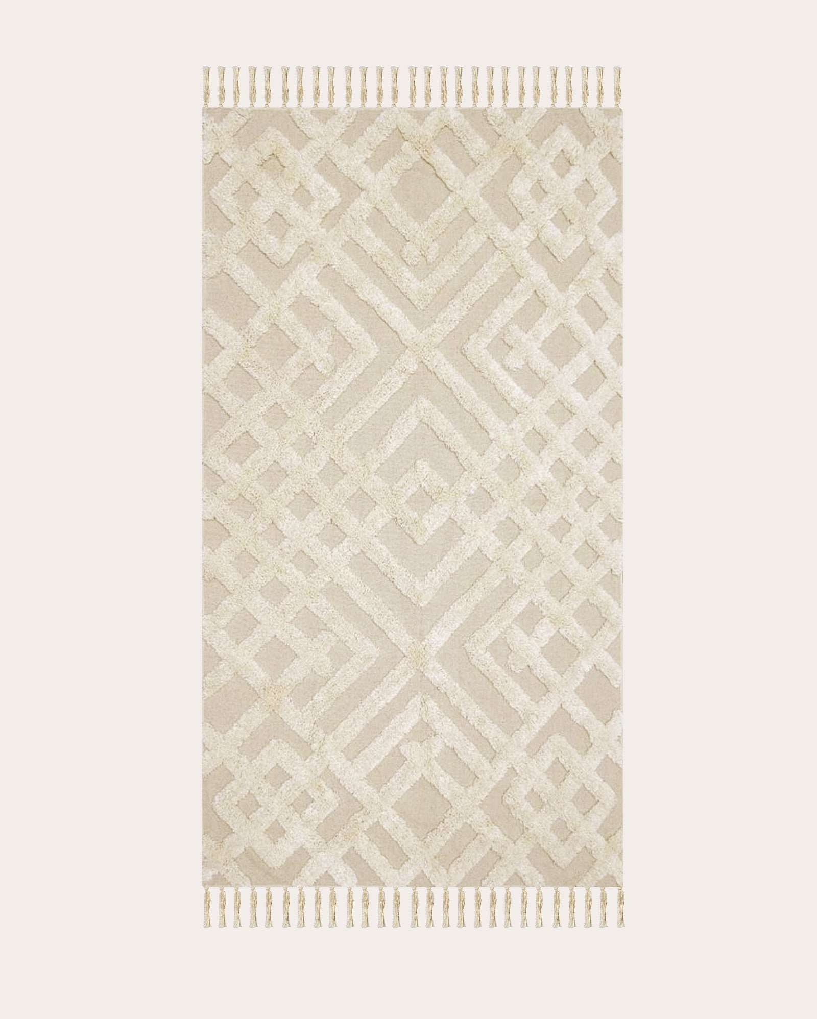 Tapete Algarve retangular - 120 X 180 CM Bege | Casa Riachuelo