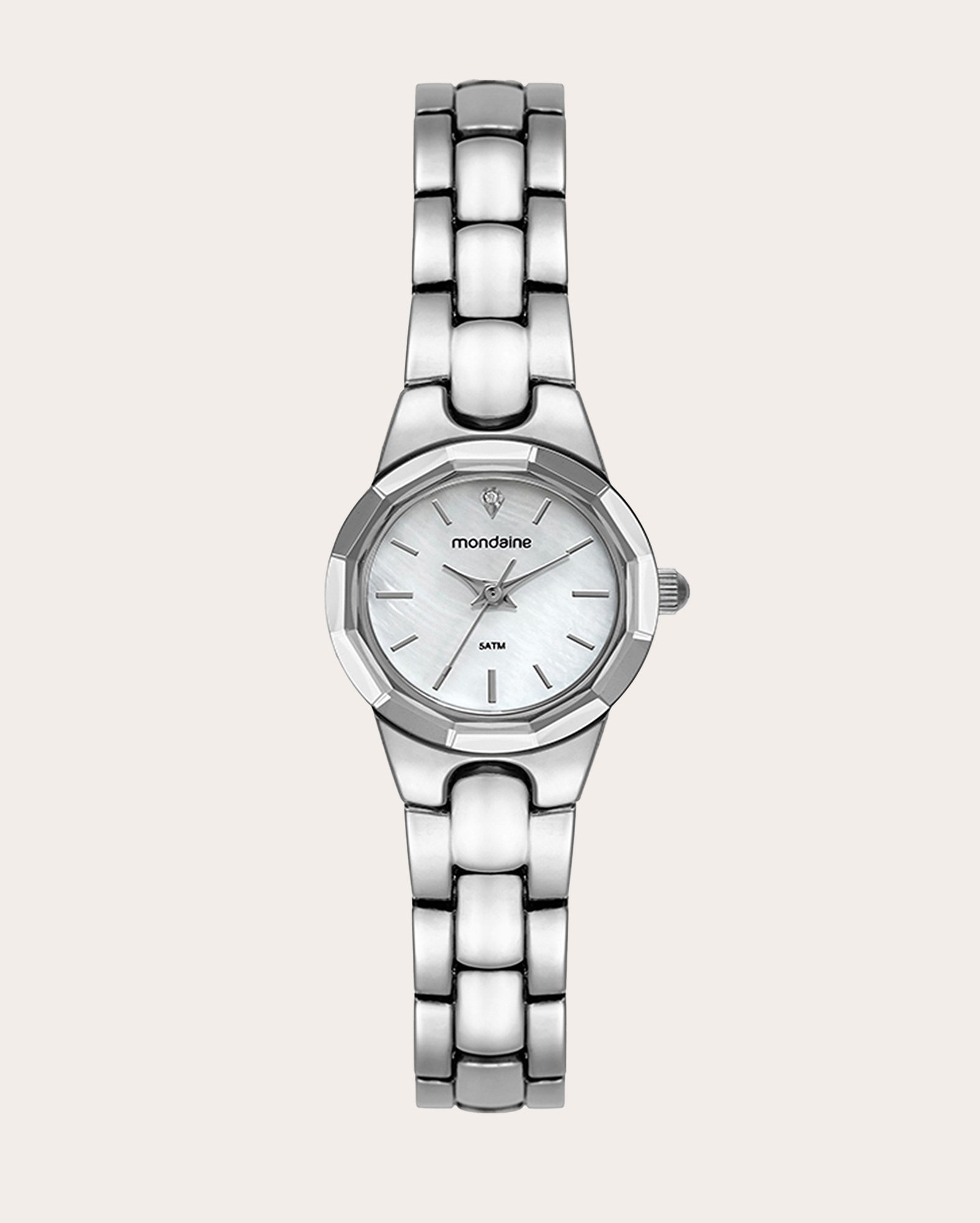 Relógio analógico feminino 32917L0MVNM2 prata | Mondaine