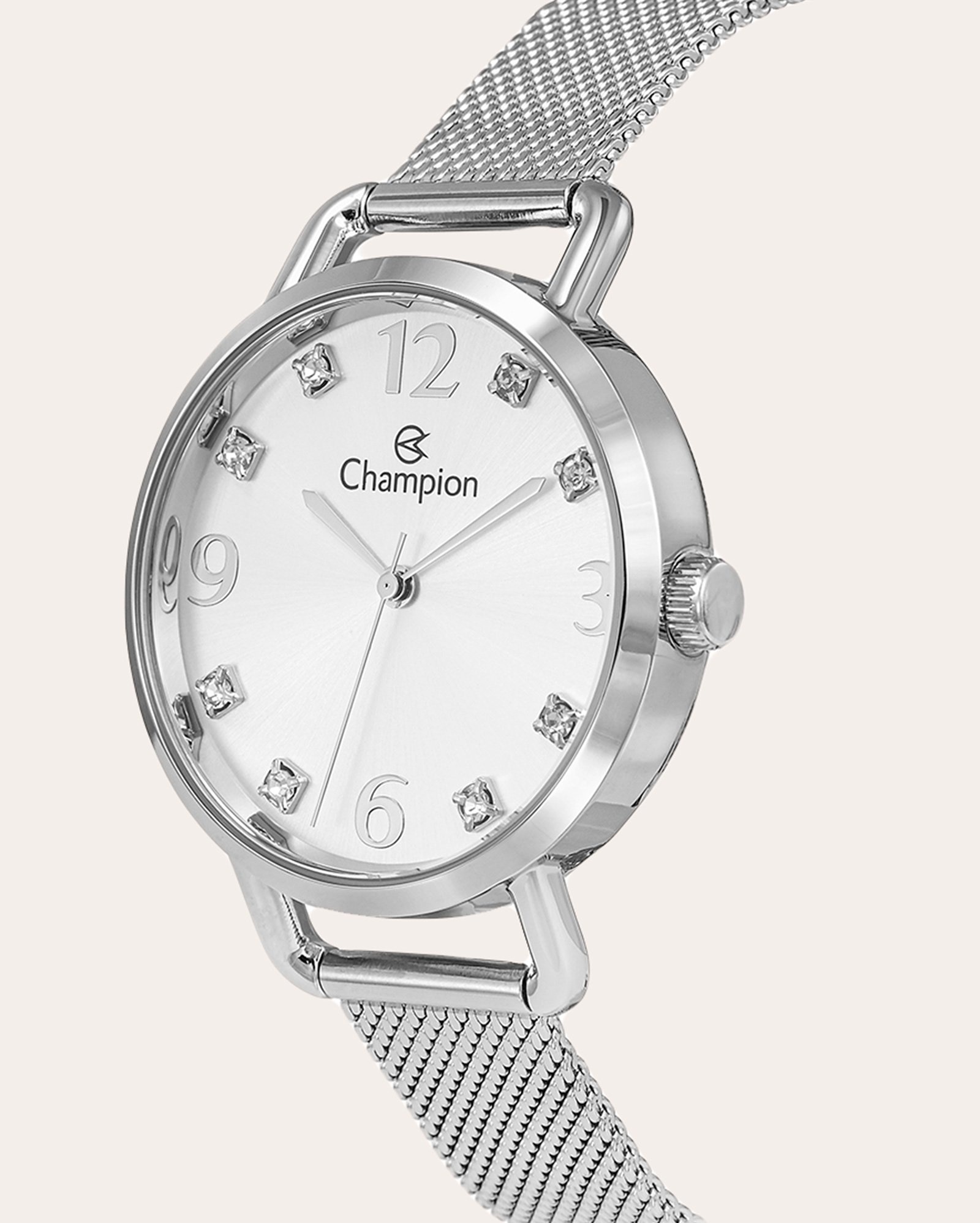 Relógio analógico feminino CF25572Q - prata | Champion