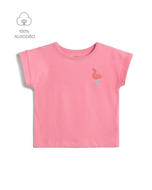 Camiseta infantil flamingo - rosa | Carter’s