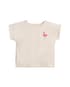 Camiseta infantil estampa flamingo - bege | Carter’s