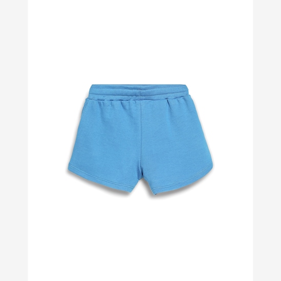 Short infantil de moletom com amarração azul | Carter's