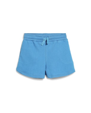 Short infantil de moletom com amarração azul | Carter's