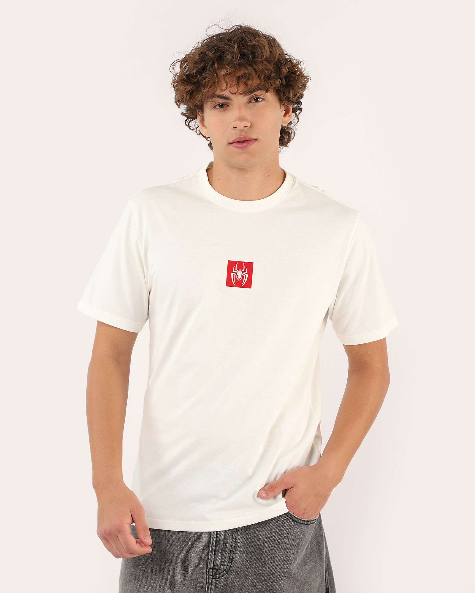 Camiseta masculina regular Homem-Aranha - branca | Marvel