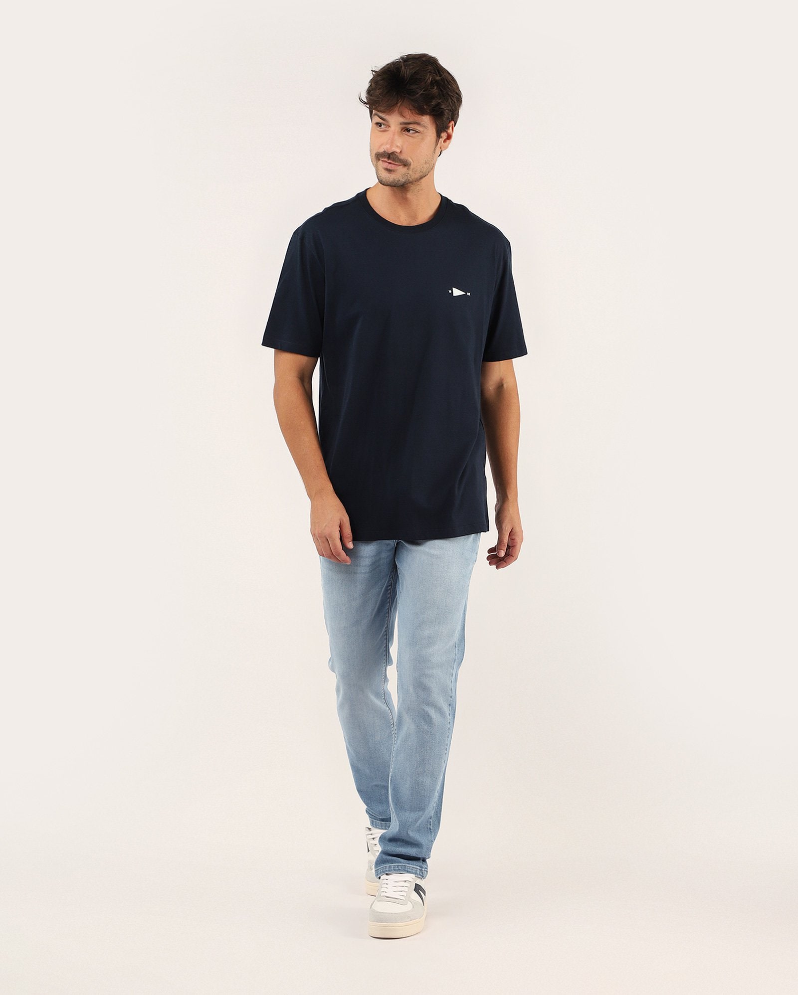 Calça jeans masculina slim - denim claro | POOL 82