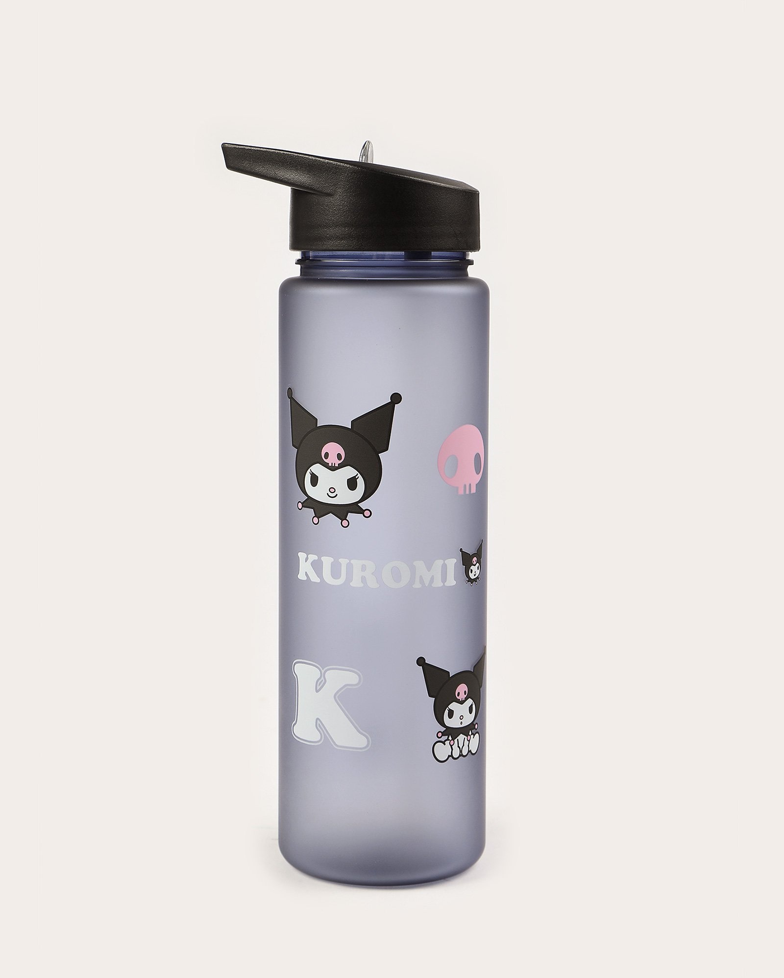 Garrafa squeeze Kuromi com canudo 700ml - lilás | Sanrio