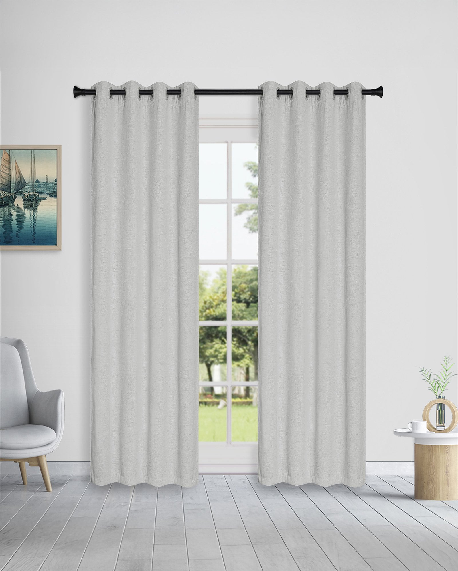 Cortina blackout Shine - 230 X 270 CM Cinza Claro Mescla | Casa Riachuelo