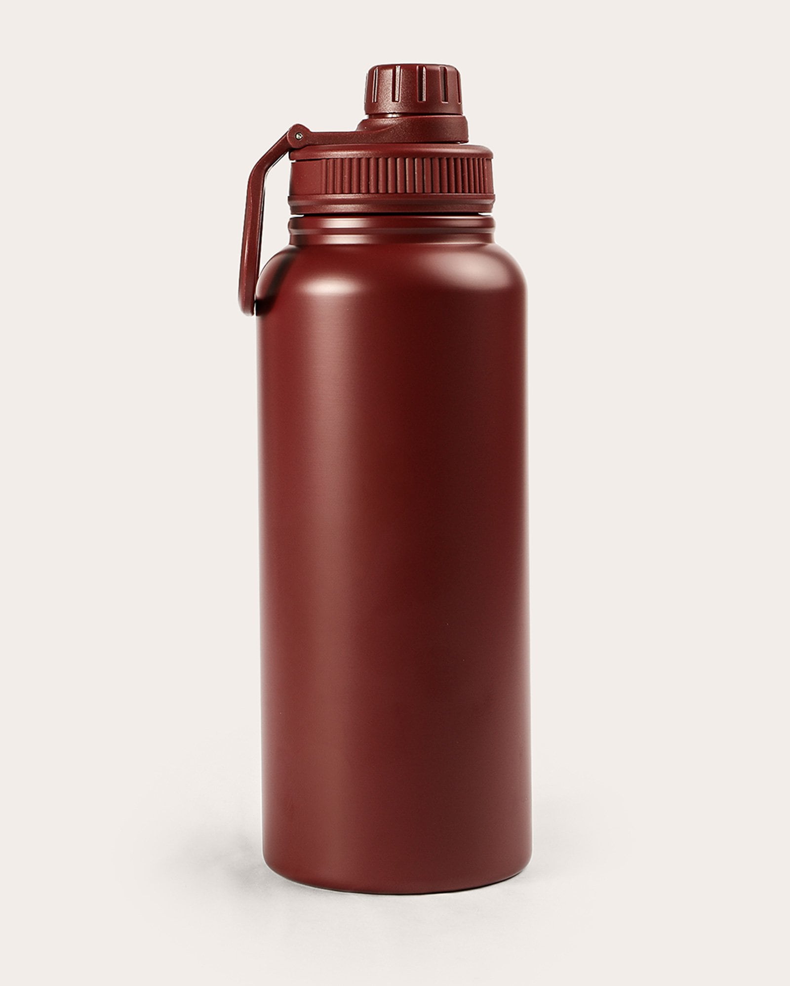 Garrafa de metal lisa 1L - vermelha