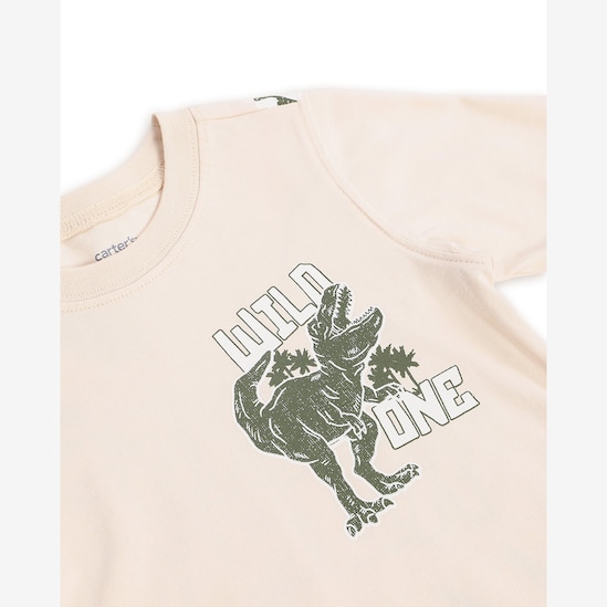 Camiseta infantil Wild One 2-5A - bege | Carter's