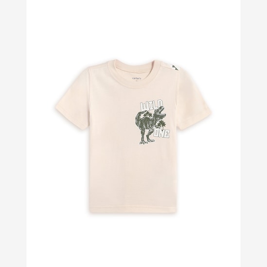 Camiseta infantil Wild One 2-5A - bege | Carter's