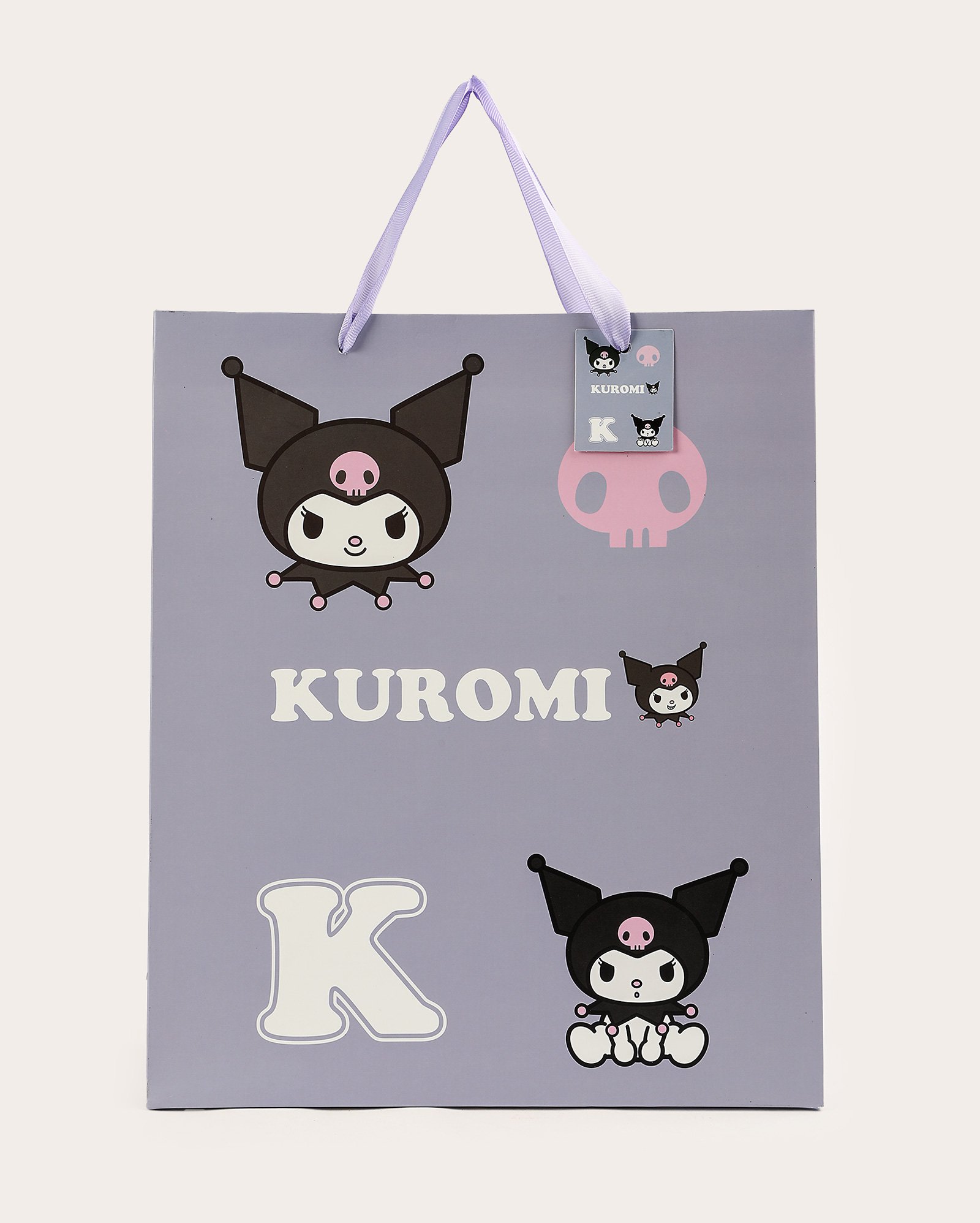 Sacola de presente M Kuromi - lilás | Sanrio