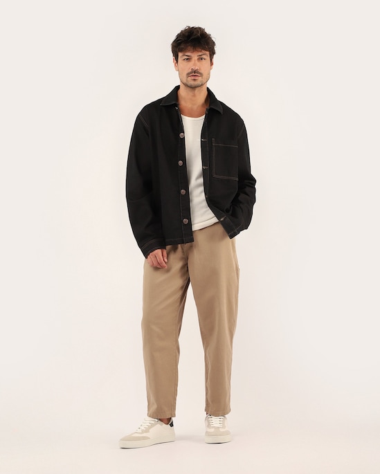 Shacket jeans masculina - denim escuro | Pool Jeans