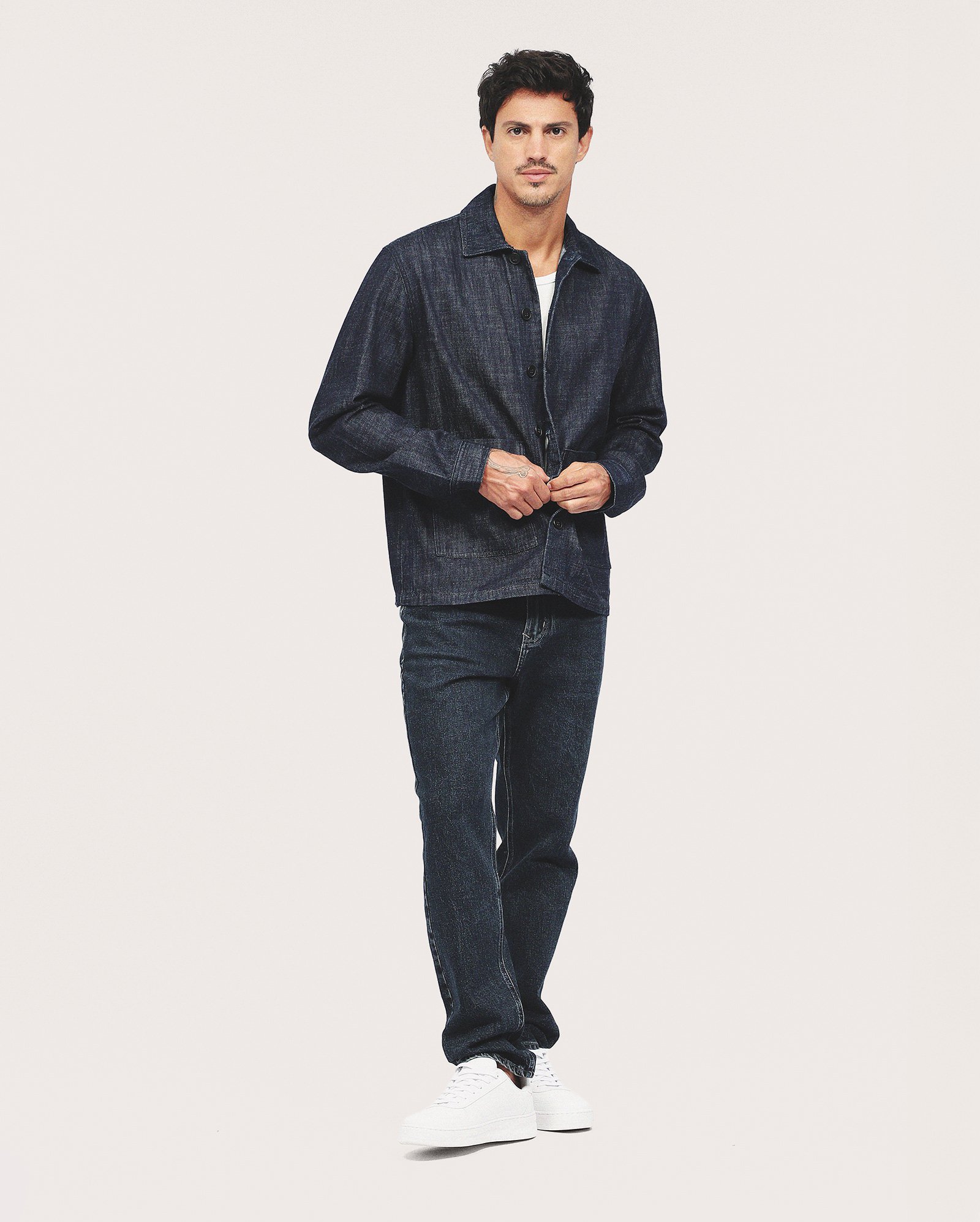 Calça jeans masculina slim - denim escuro | Pool Jeans