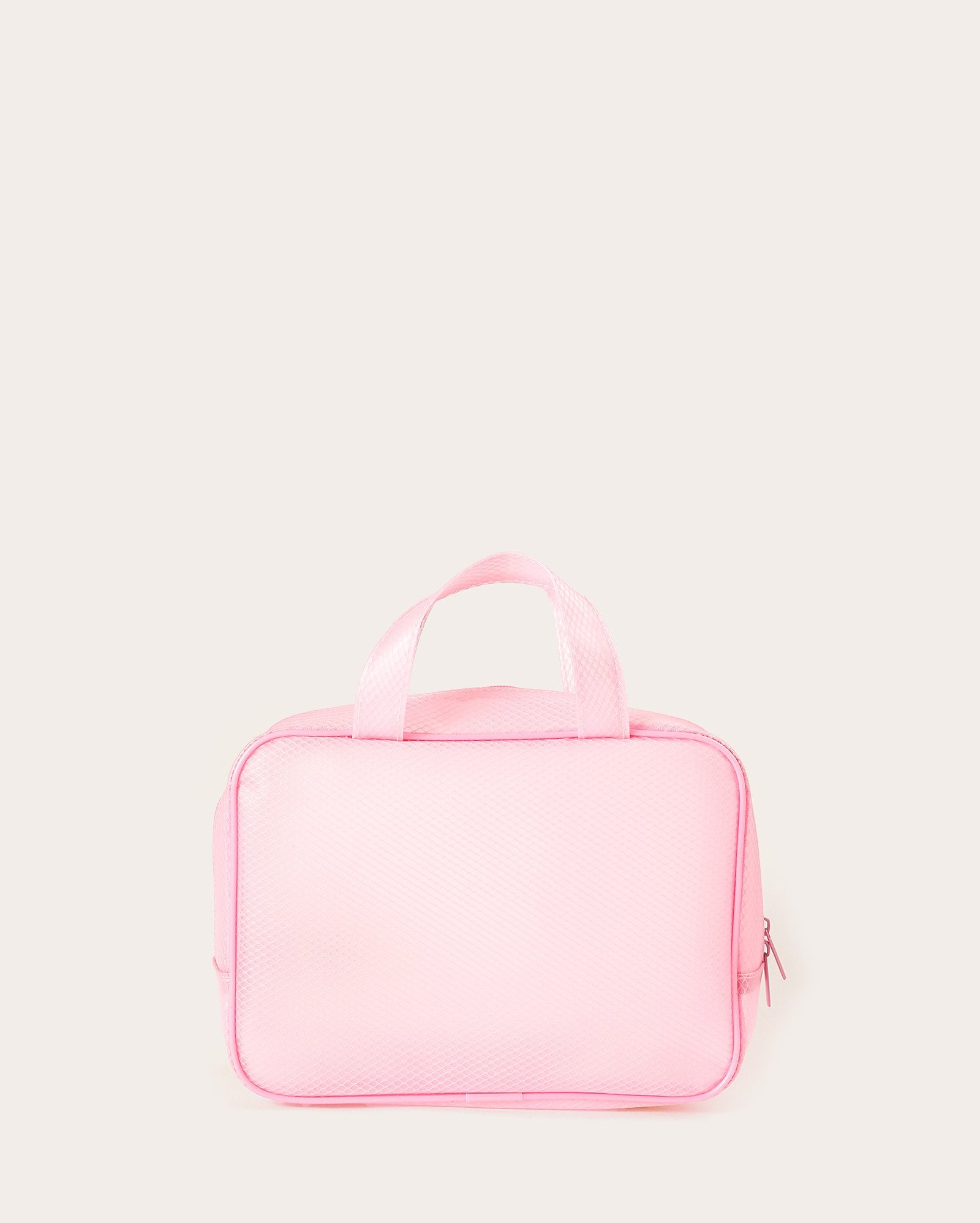 Necessaire feminina texturizada - rosa