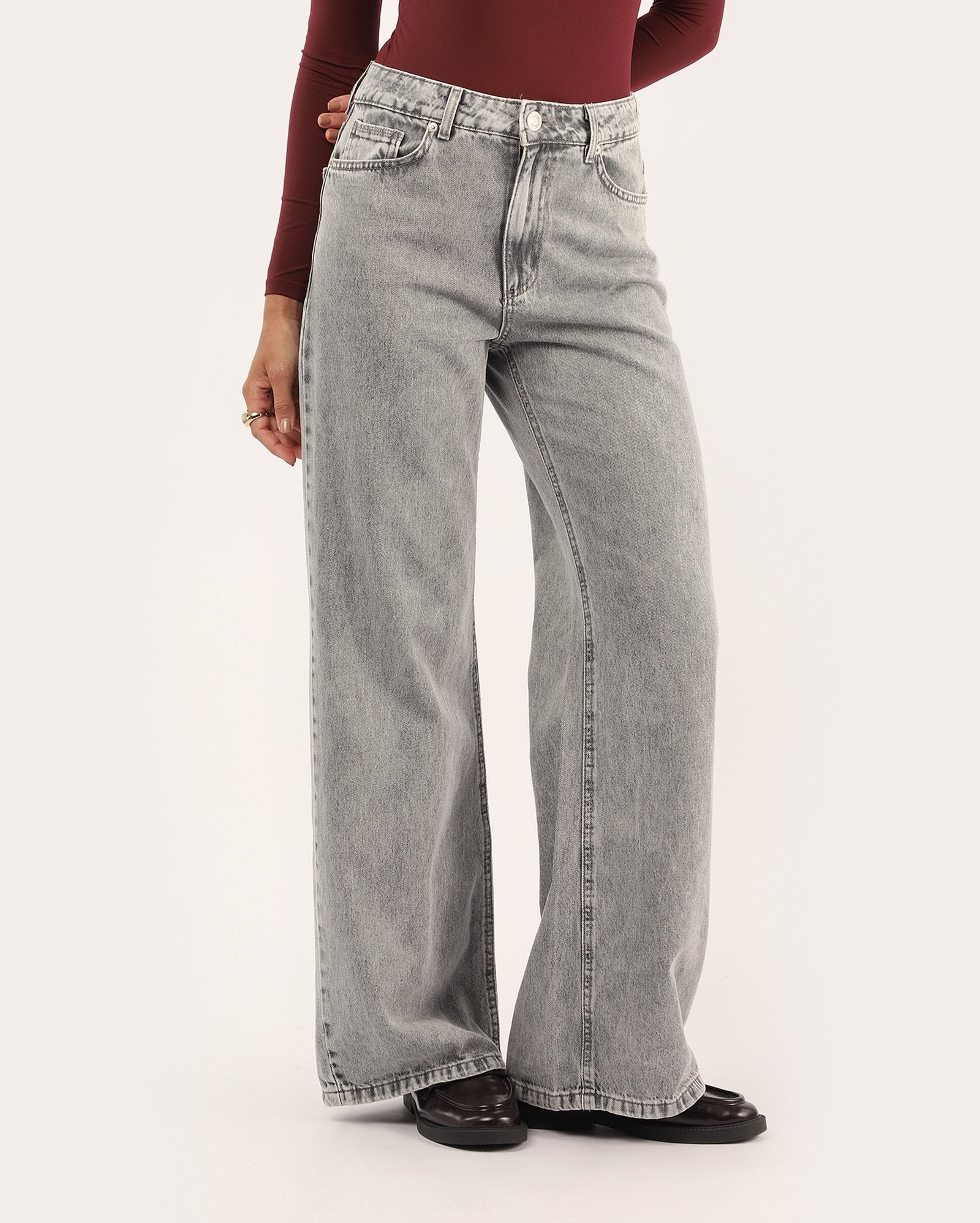 Riachuelo | Calça black jeans feminina wide leg | Pool Jeans