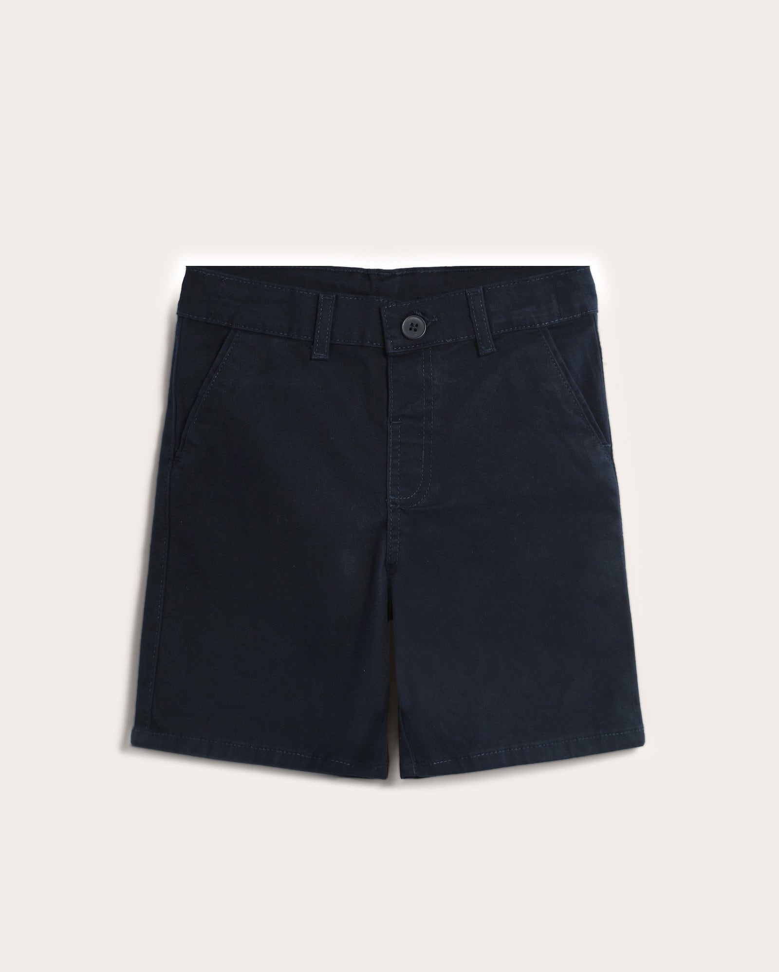 Bermuda infantil chino com ajuste 1-6A - Azul-marinho