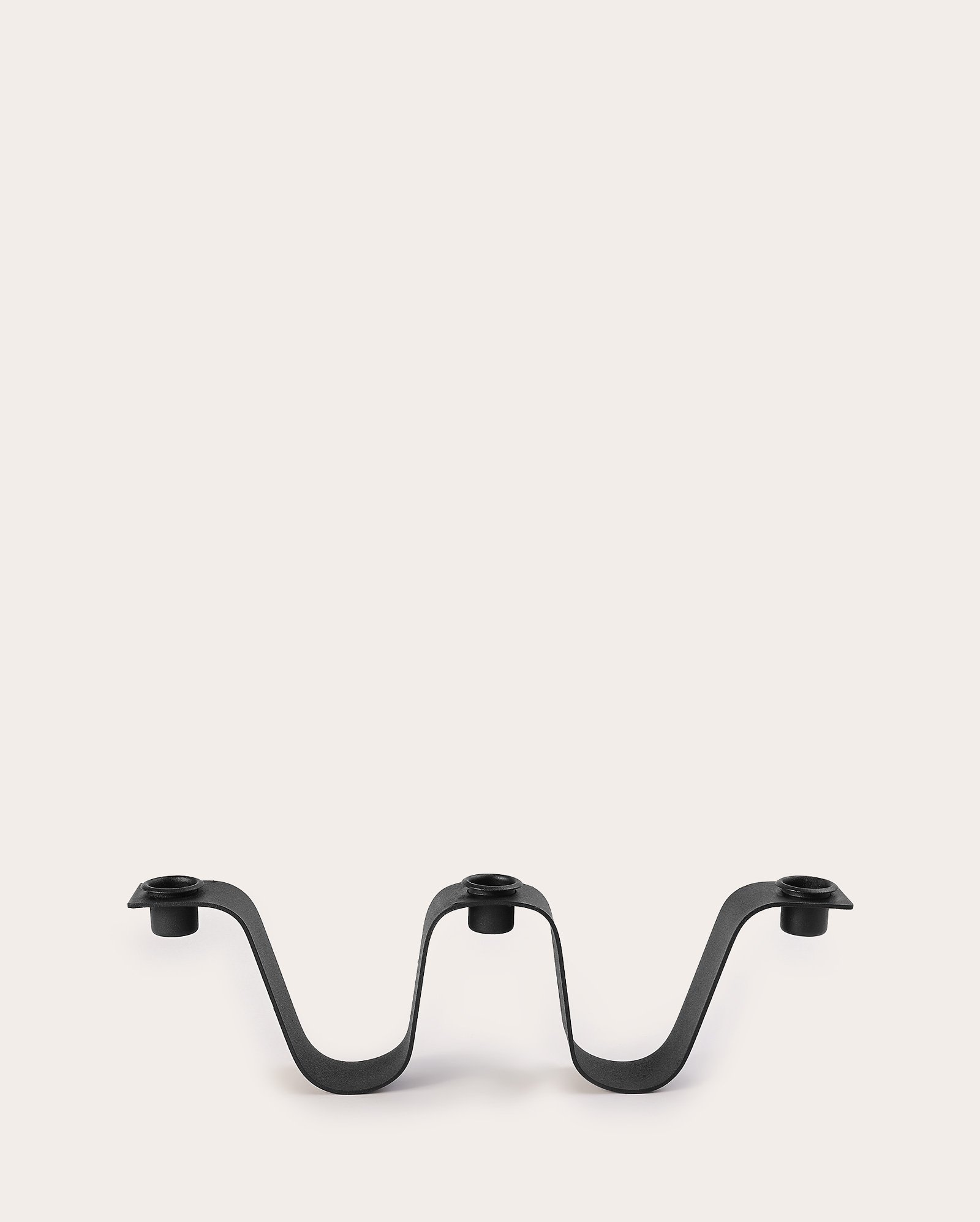Porta-vela castiçal Algarve 35cm - preto | Casa Riachuelo