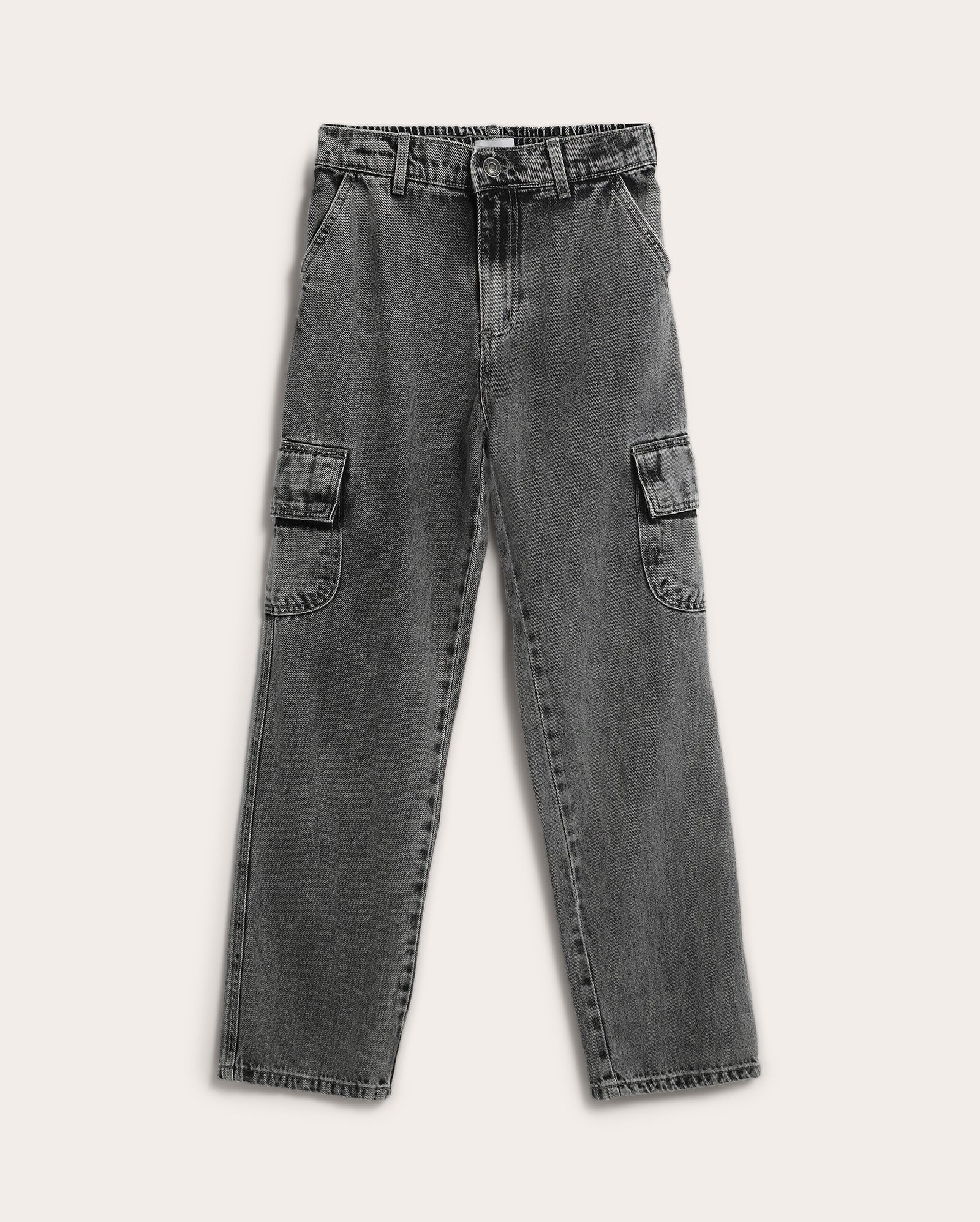 Calça black jeans infantil reta cargo 6-14A