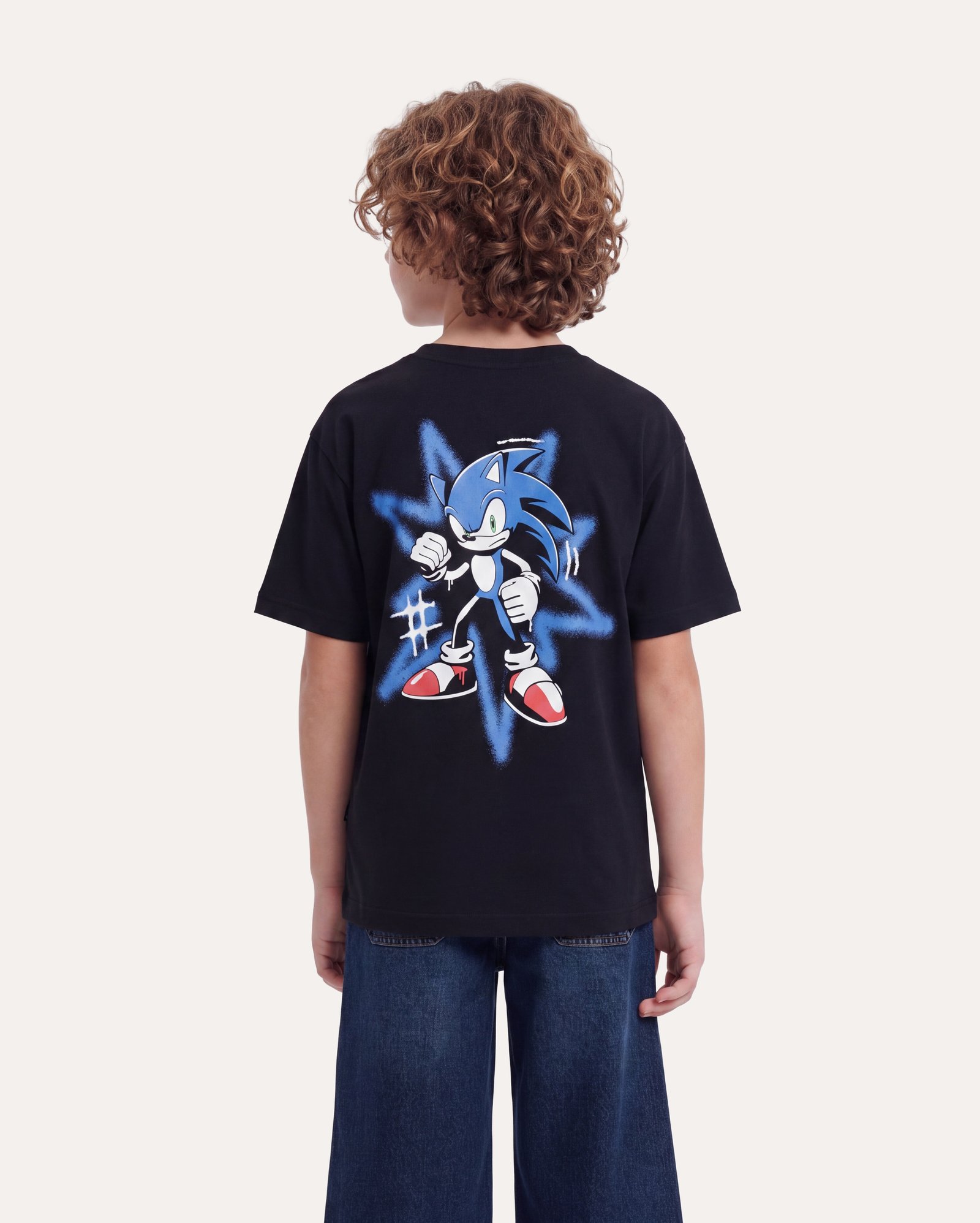 Camiseta infantil Sonic 6-14A - preta | Sega