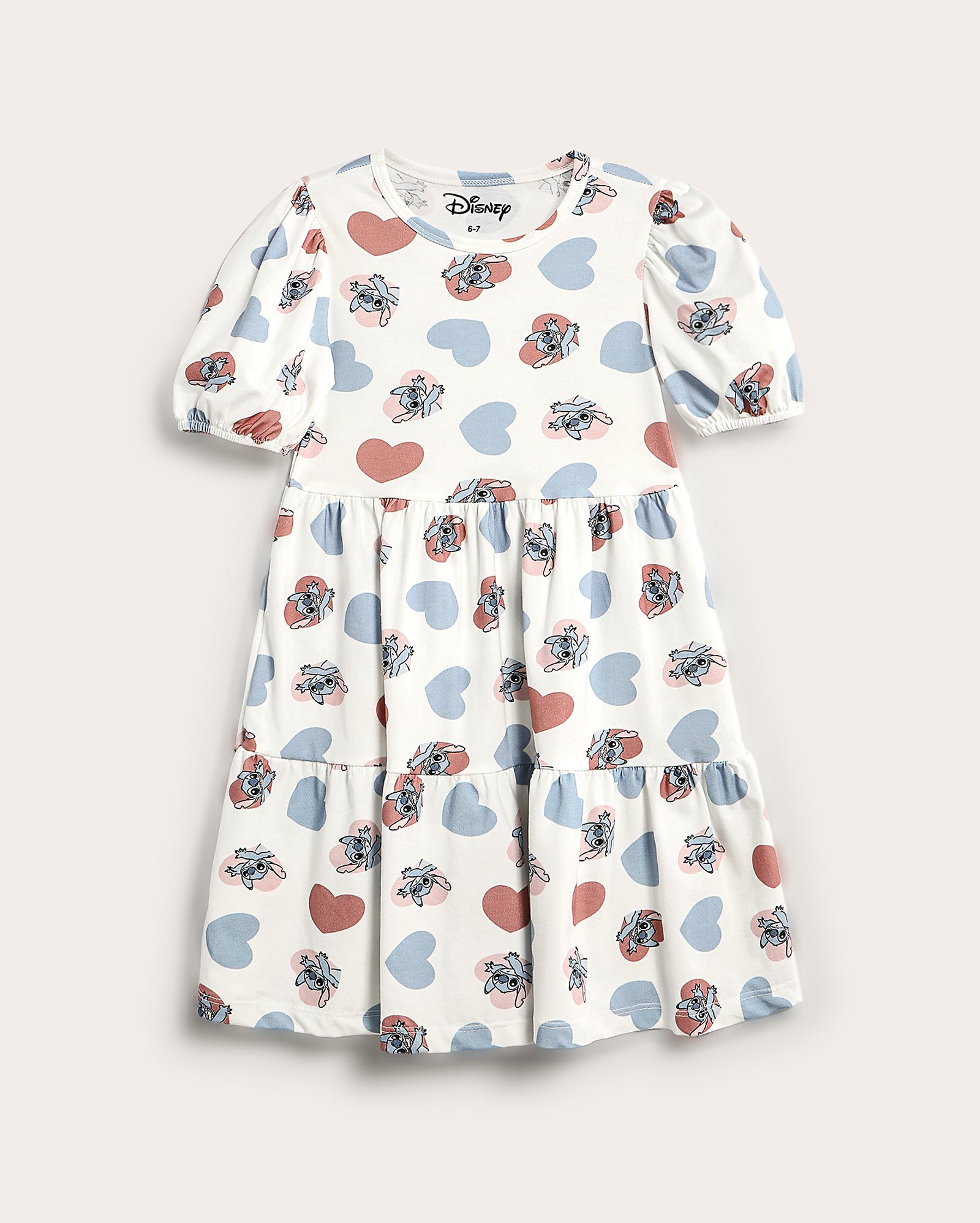 Vestido infantil Stitch 6-14A - branco | Disney