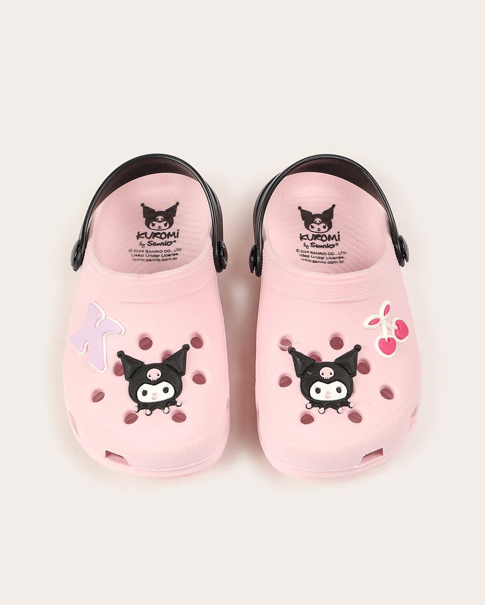 Sandália clog infantil Kuromi - rosa | Sanrio