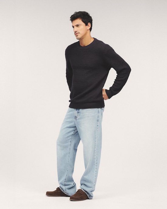 Calça jeans masculina loose - denim claro | Pool Jeans