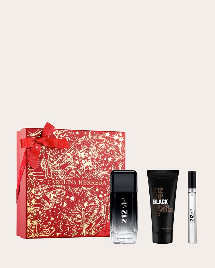 Riachuelo Kit perfume masculino 212 VIP Black EDP 100ml gel de