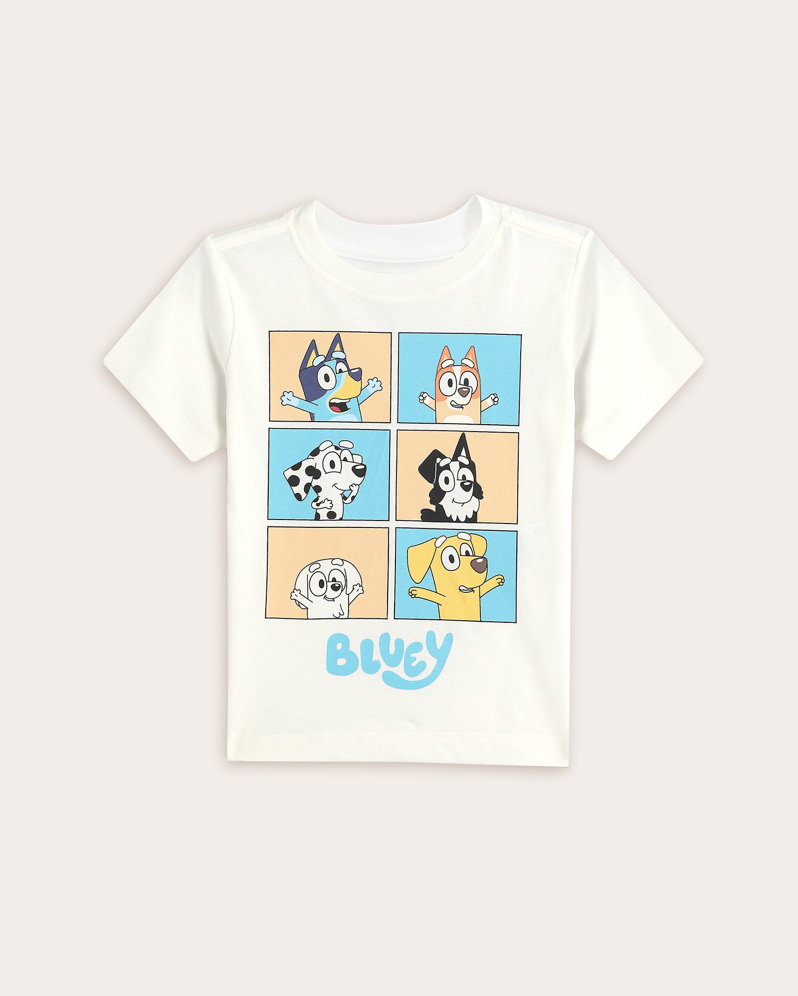 Camiseta infantil Bluey 2-9A - branca | BBC