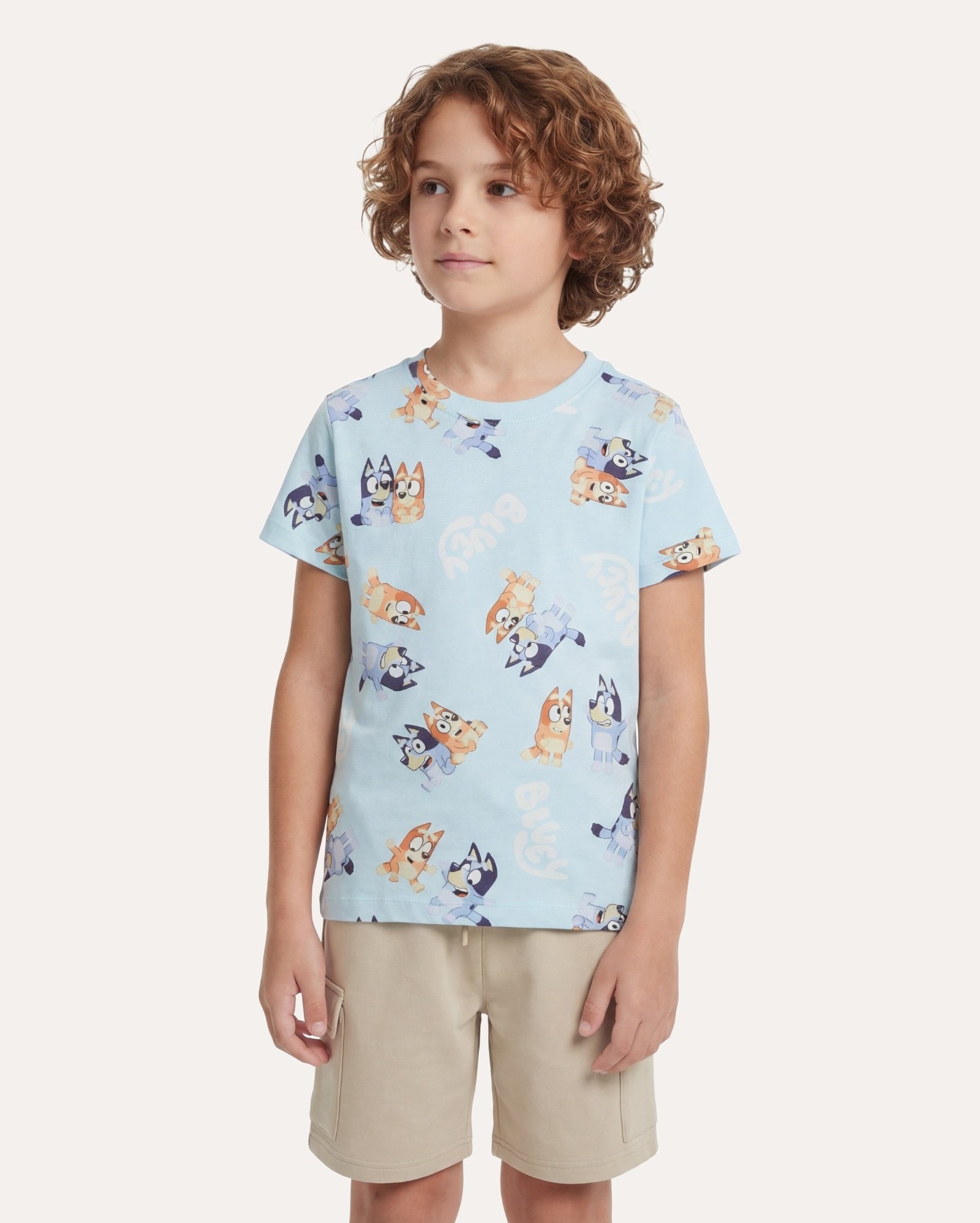 Camiseta infantil Bluey e Bingo 2-9A - azul