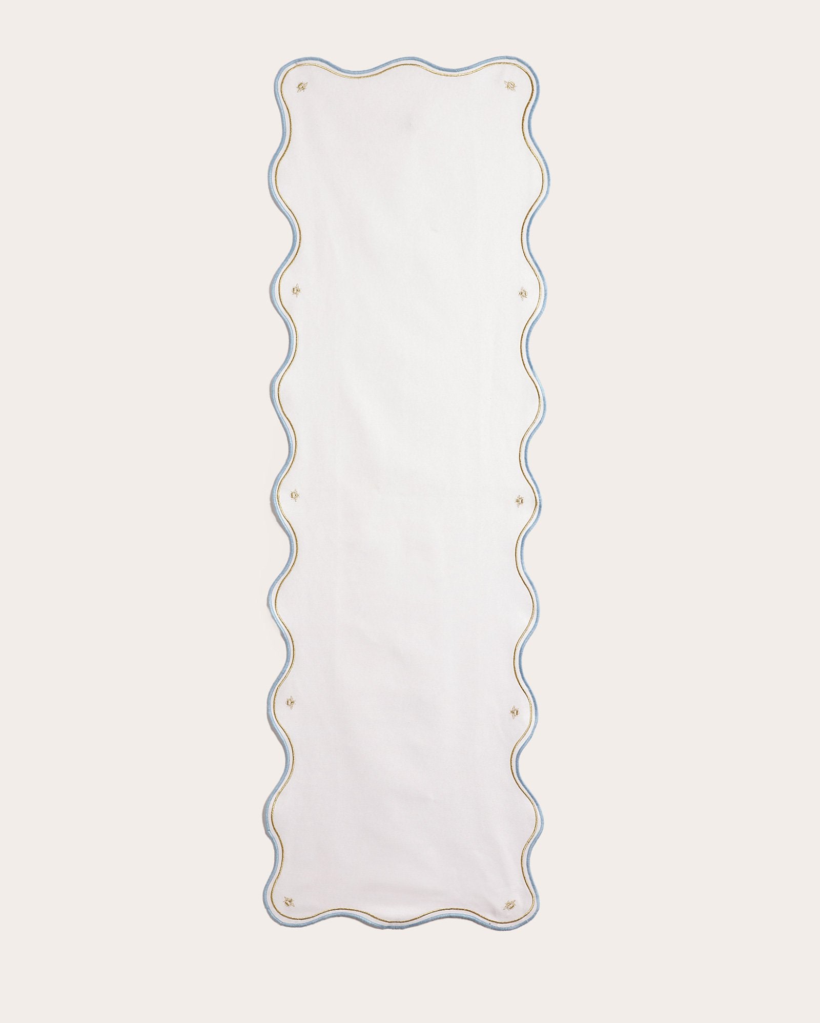 Caminho de mesa Bridgerton 40x140cm- branco | Casa Riachuelo