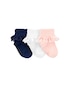 Kit meia infantil 3 pares babado rendado - multicor | Carter's