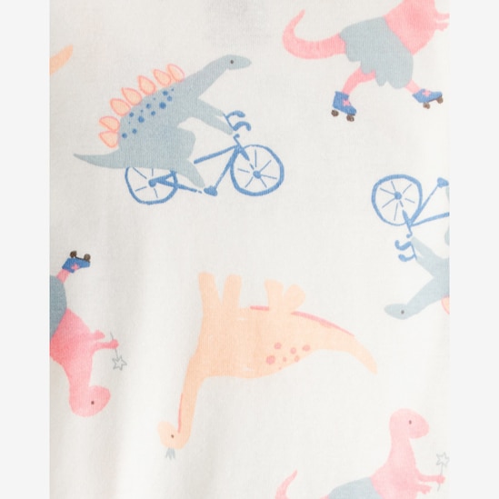 Pijama longo bebê 4 peças dinossauro princesa - multicor | Carter's