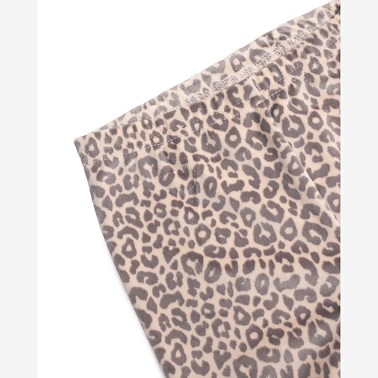 Pijama longo infantil 2 peças em plush onça - bege | Carter's