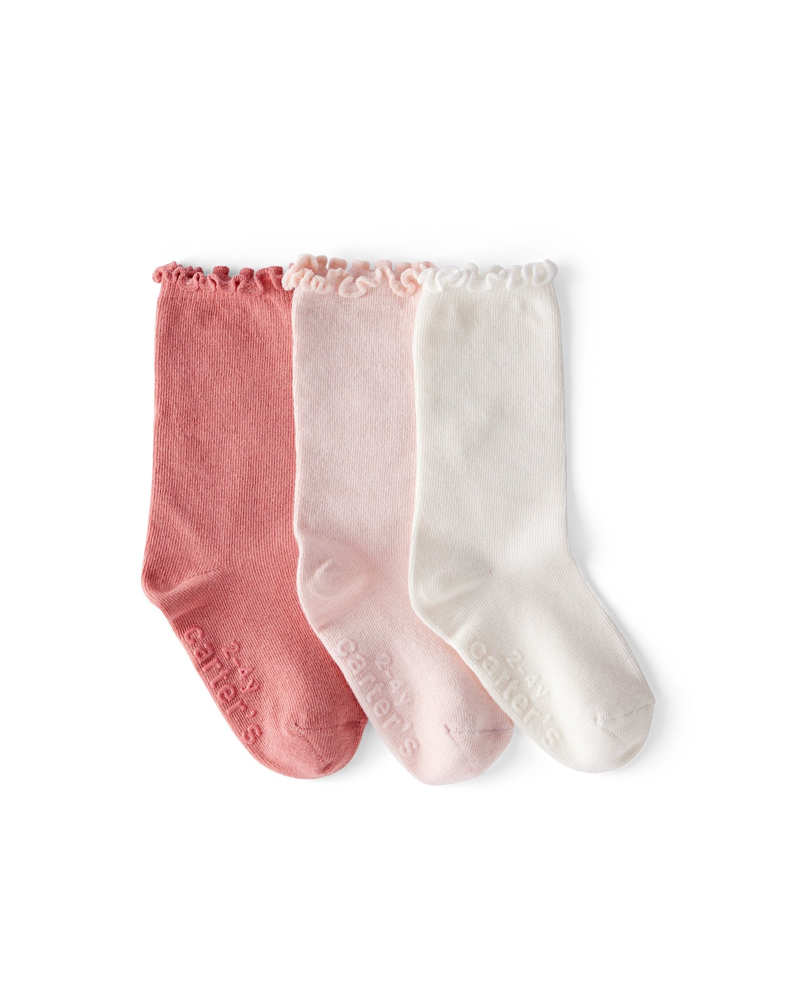 Kit meia infantil 3 pares em ripple - multicor | Carter's