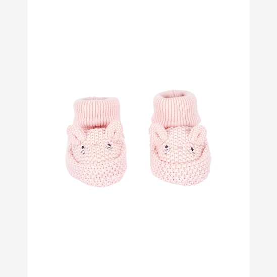 Pantufa bebê em tricot bichinho interativo - rosa | Carter's
