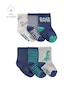 Kit meia bebê 6 pares cano longo roar - multicor | Carter's