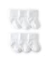 Kit meia bebê 6 pares com cano médio dobrado - branco | Carter's