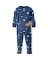 Macacão pijama bebê com pezinho caminhão - azul | Carter's