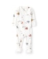 Macacão pijama bebê em plush helicóptero - off-white | Carter's