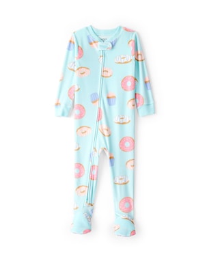 Macacão pijama bebê em plush docinhos - azul | Carter's