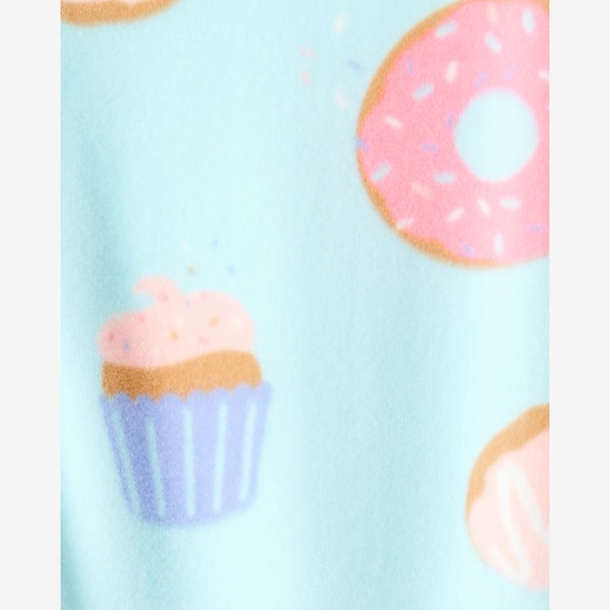 Macacão pijama bebê em plush docinhos - azul | Carter's