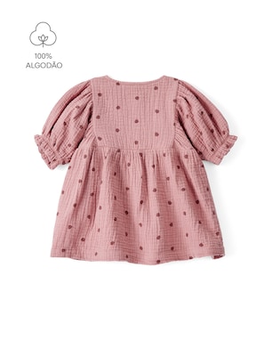 Vestido bebê texturizado com calcinha e par de meias - multicor | Carter's