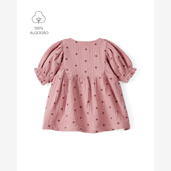 Vestido bebê texturizado com calcinha e par de meias - multicor | Carter's
