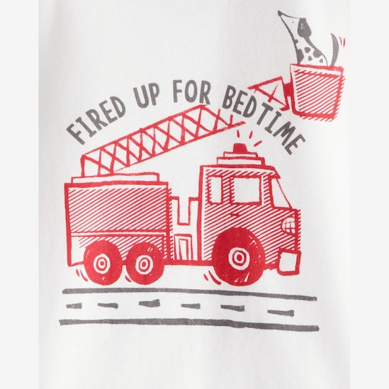 Pijama longo bebê 4 peças bombeiro - multicor | Carter's