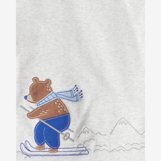 Pijama longo bebê 4 peças urso na neve - multicor | Carter's