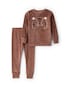 Pijama longo infantil 2 peças em plush tigre - marrom | Carter's