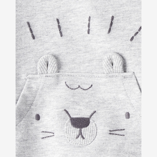 Conjunto longo bebê 3 peças bichinho mescla - multicor | Carter's