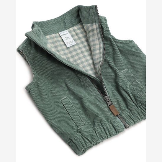 Conjunto longo bebê 3 peças jeans veludo - multicor | Carter's